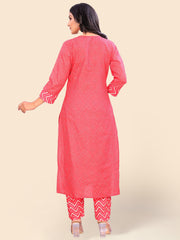 Printed Cotton Kurta Set