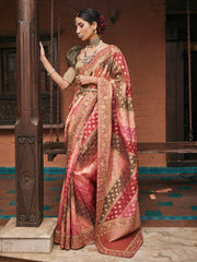 Cutdana Embroidered Banarasi Saree