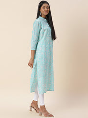 Floral Printed Cotton Kurta