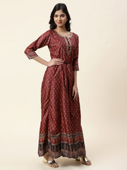 Printed Handloom Anarkali Kurta