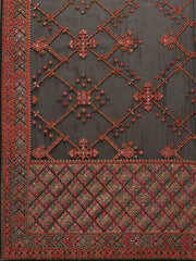 Resham Border Art Georgette Embroidered Saree