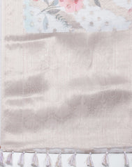 Digital Floral Printed Organza Saree