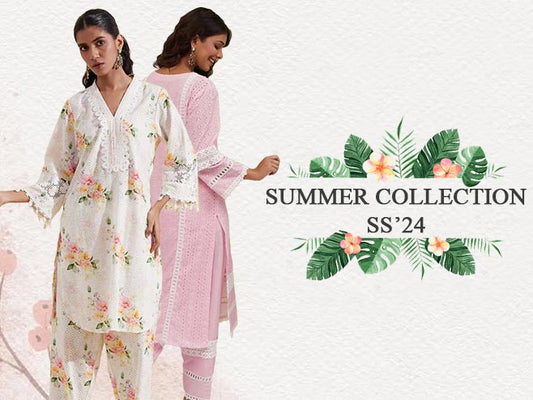 Summer Cotton Kurta Sets With Dupatta - Summer Collection