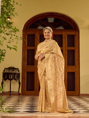 Zari Jaal Woven Tissue Saree