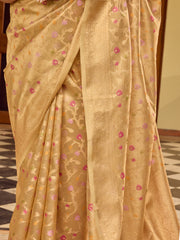 Zari Jaal Woven Tissue Saree