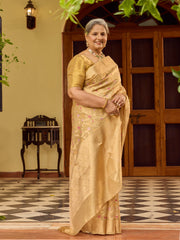 Zari Jaal Woven Tissue Saree