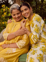 Printed Cotton Kurta with Pant and Dupatta (Pack of 2)