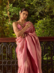 Zari Jaal Woven Banarasi Saree
