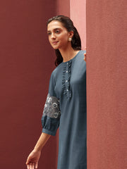 Plain Cotton Kurti With Pants