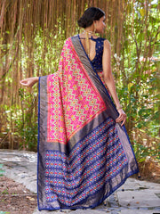 Patola Printed Art Silk Woven Saree