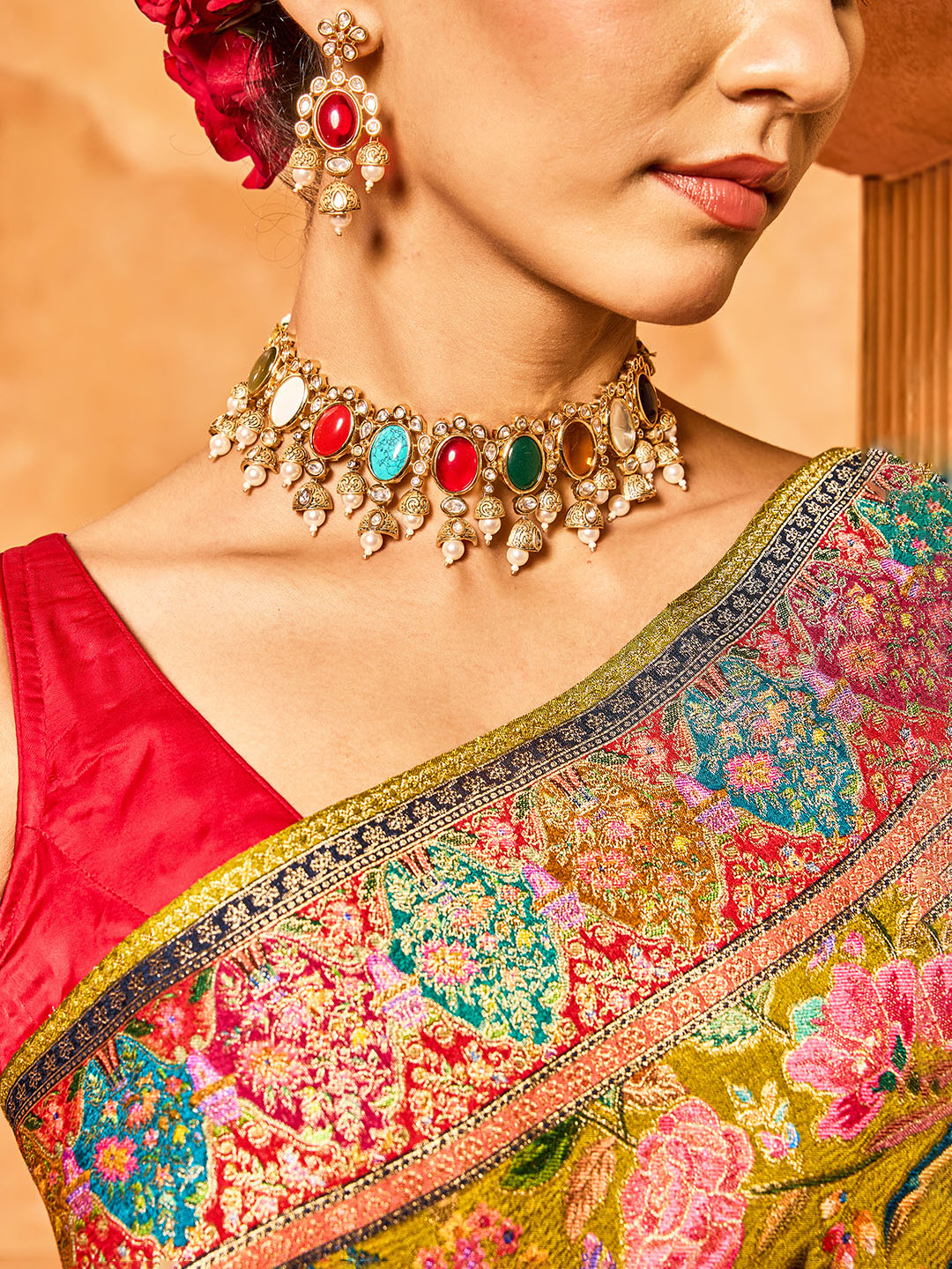 Zari Jaal Art Silk Saree