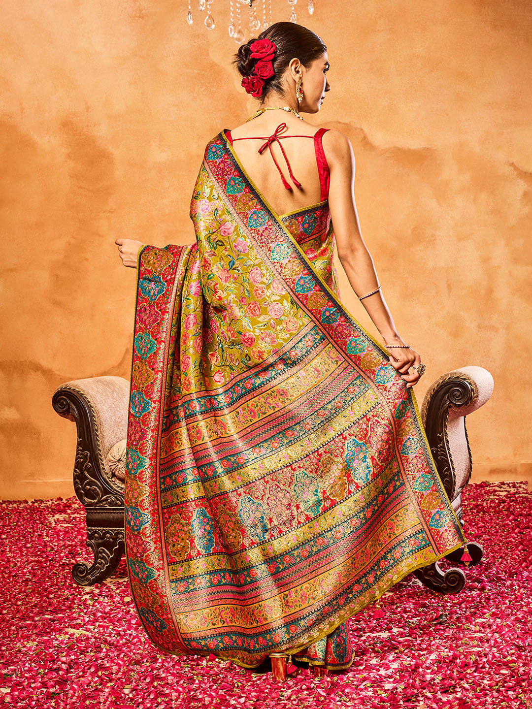 Zari Jaal Art Silk Saree