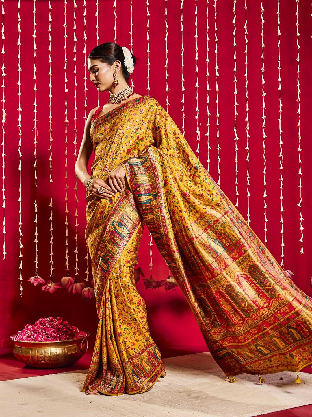 Zari Jaal Art Silk Saree