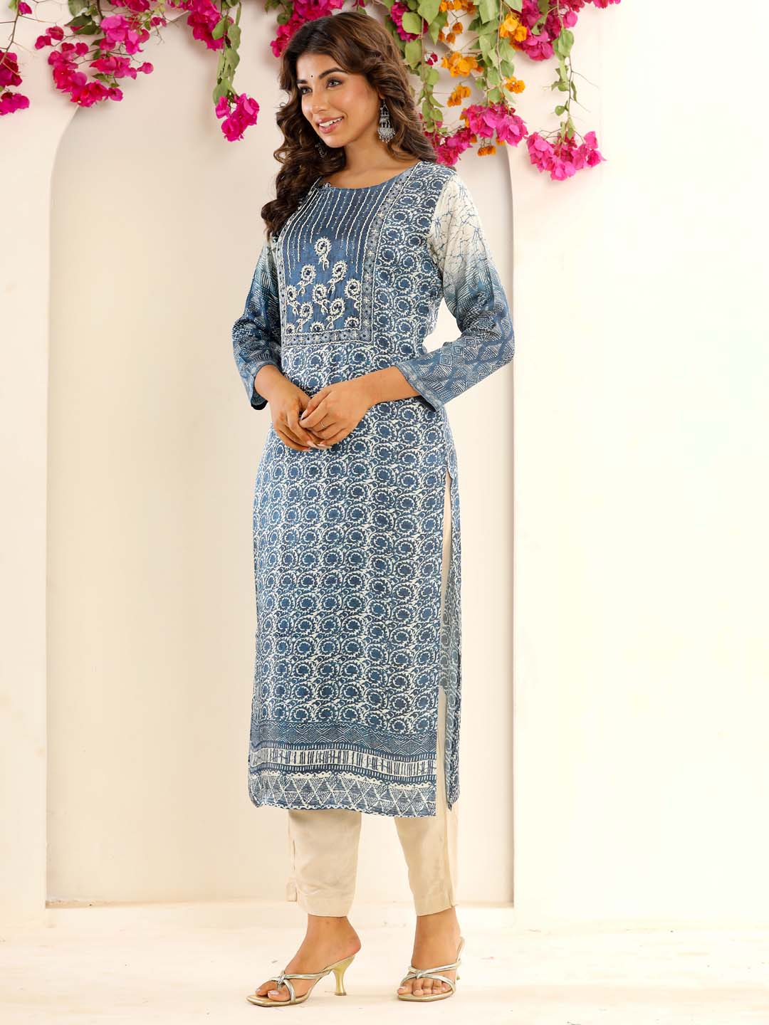 Printed Muslin Kurta