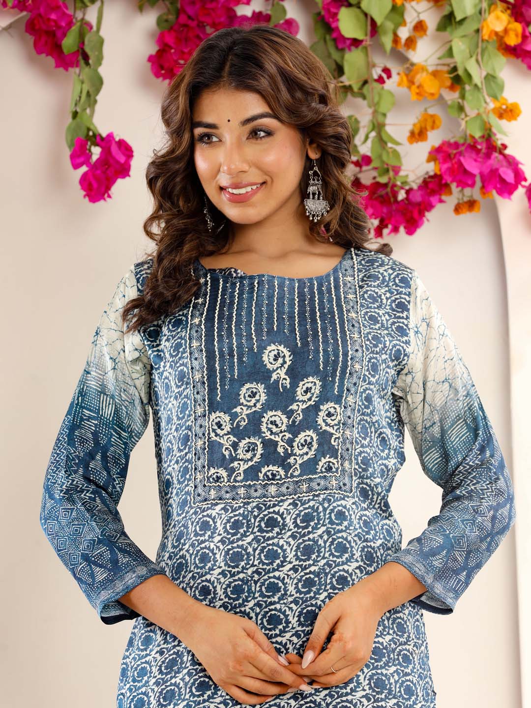 Printed Muslin Kurta