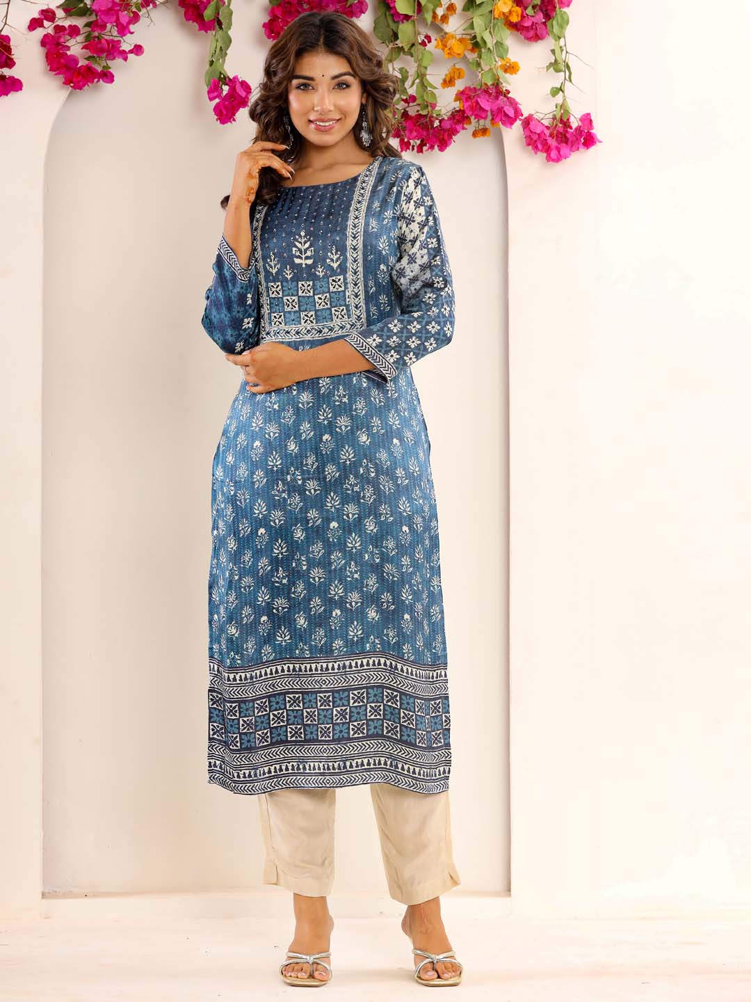 Printed Muslin Kurta