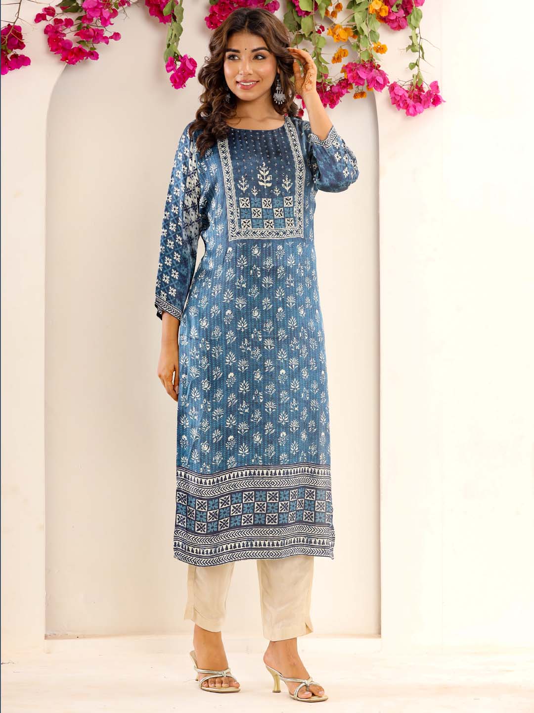 Printed Muslin Kurta