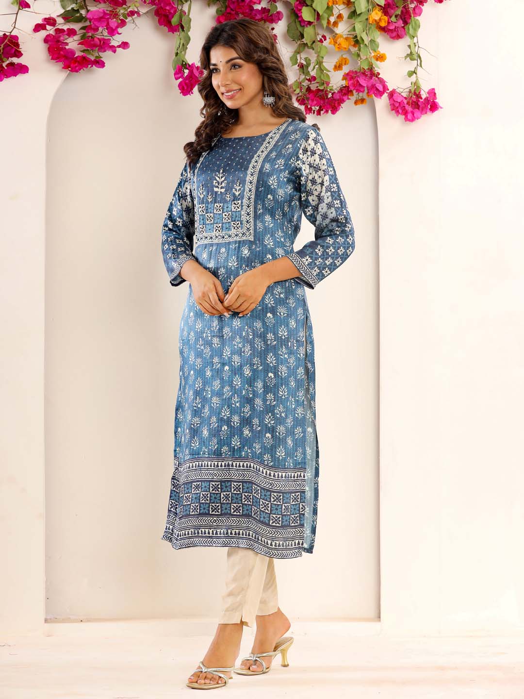 Printed Muslin Kurta