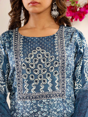 Floral Muslin Kurta