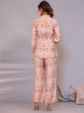 Printed Muslin Kurti With Pants