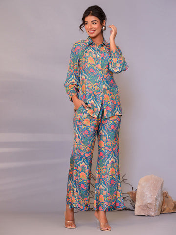 Printed Muslin Kurti With Pants