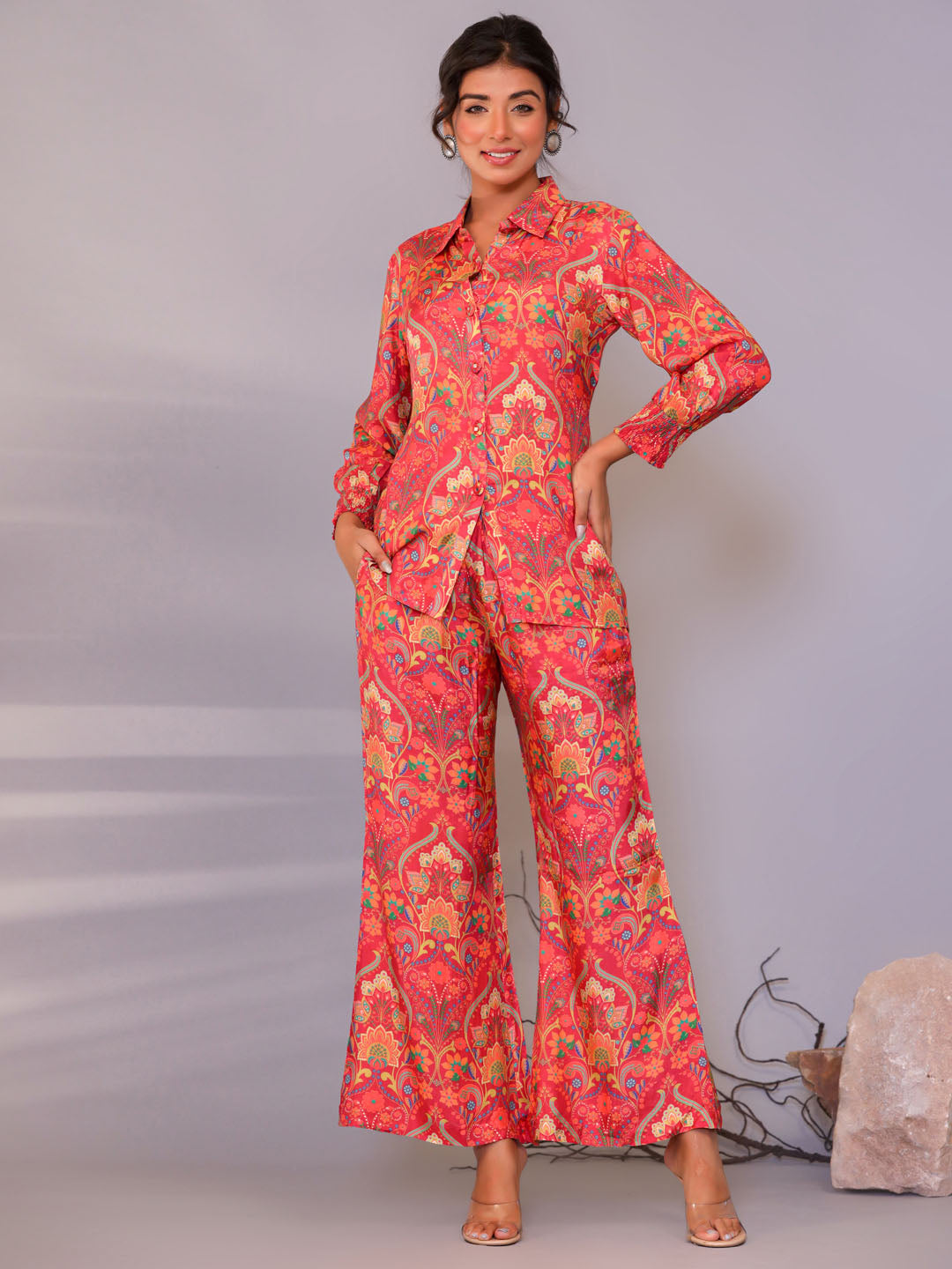 Printed Muslin Kurta With Pants