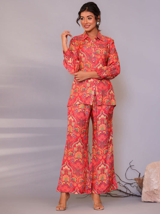 Printed Muslin Kurti With Pants