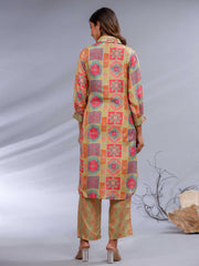 Printed Muslin Kurta Set