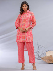 Printed Muslin Kurta Set