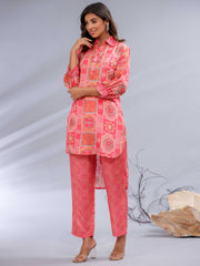 Printed Muslin Kurta Set