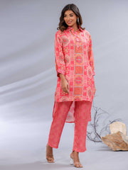 Printed Muslin Kurta Set