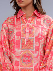 Printed Muslin Kurta Set