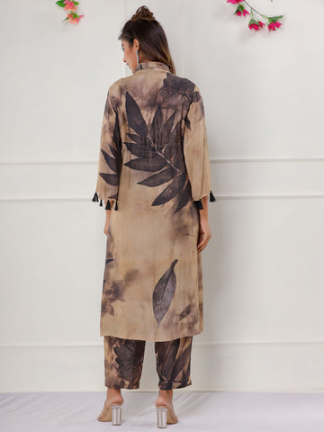 Printed Cotton Kurta With Pants