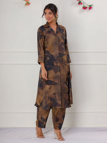 Printed Cotton Kurta With Pants