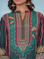 Printed Muslin Kurta With Pants & Dupatta