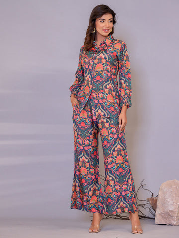 Printed Muslin Kurti With Pants