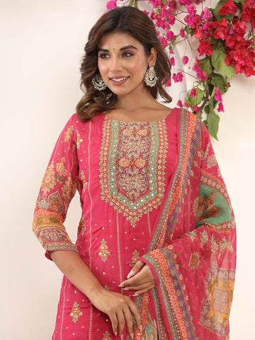 Embroidered Georgette Suit Set