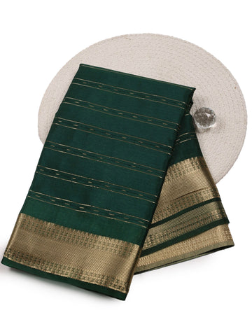 Plain Zari Border Organza Saree