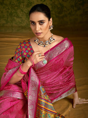 Zari Border Art Silk Saree