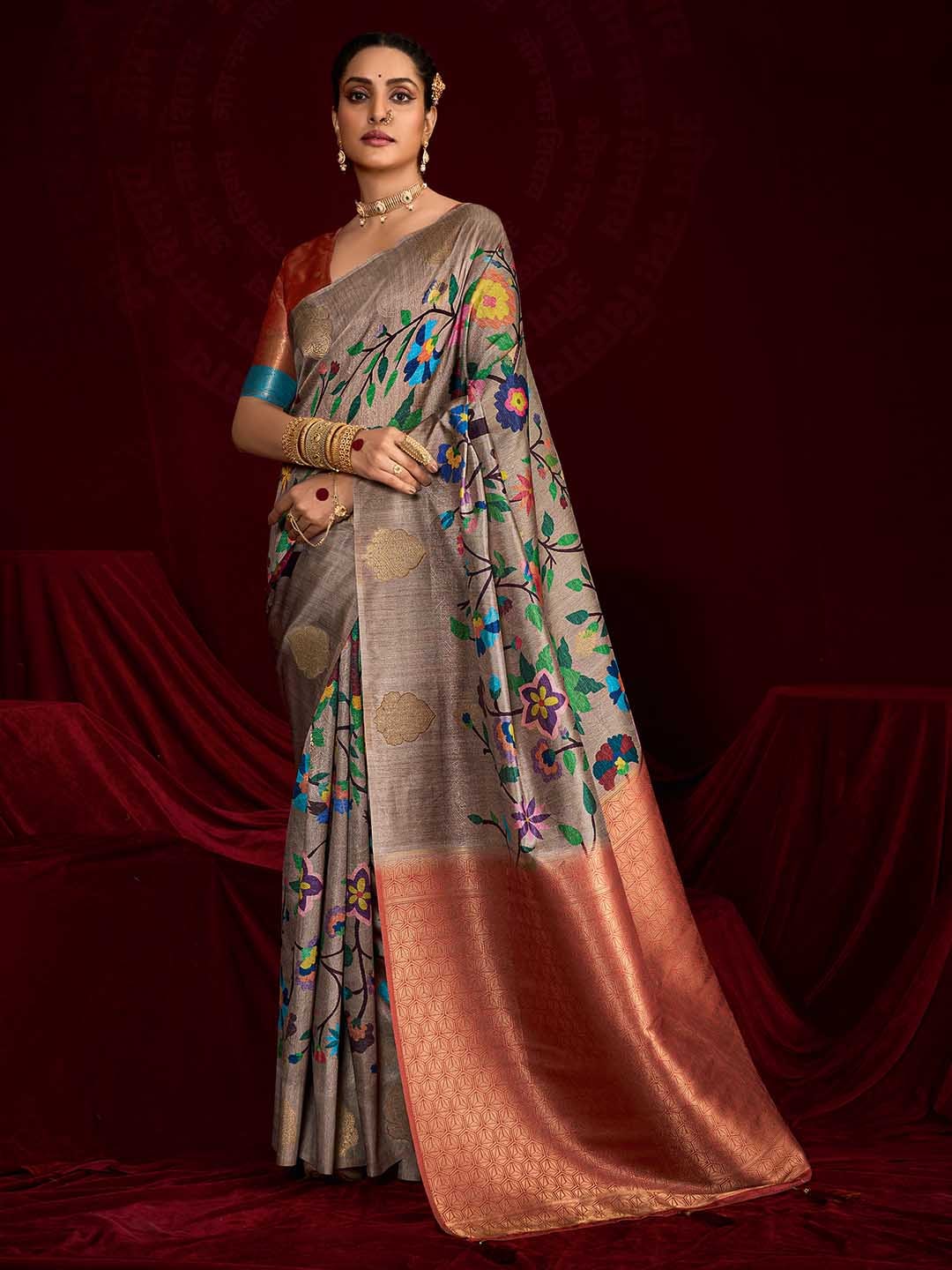 Woven Printed Art Silk Saree