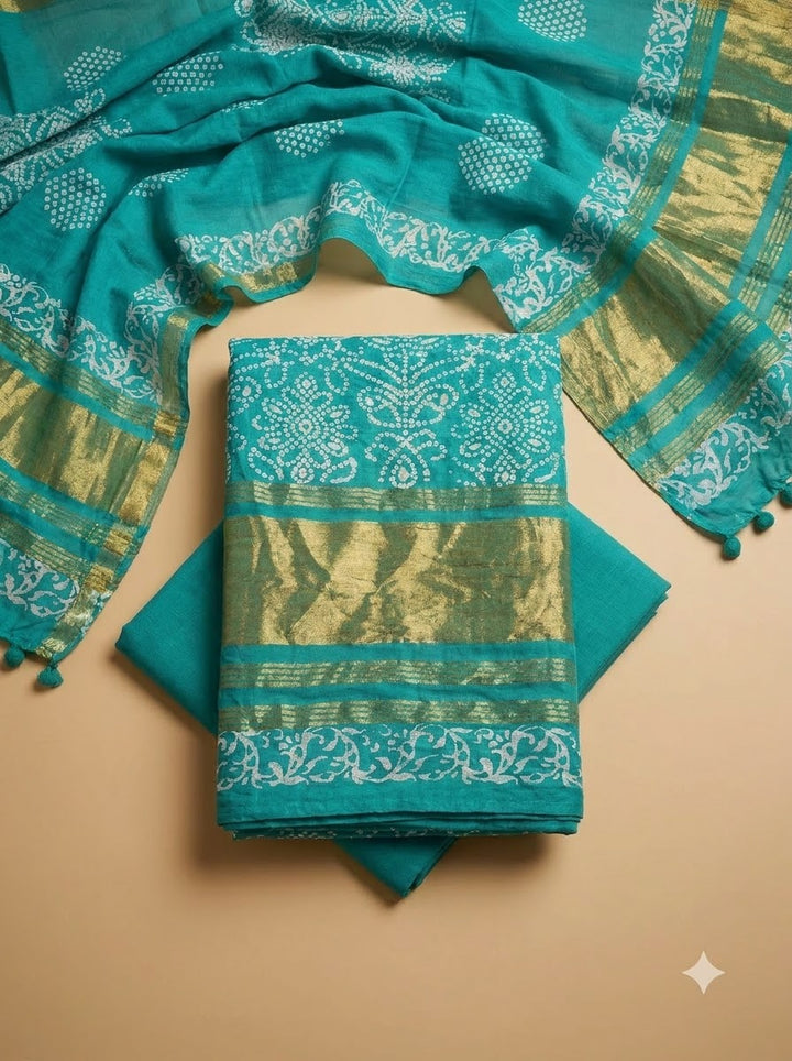 Firozee Cotton Blend Printed Unstitched Dress Material