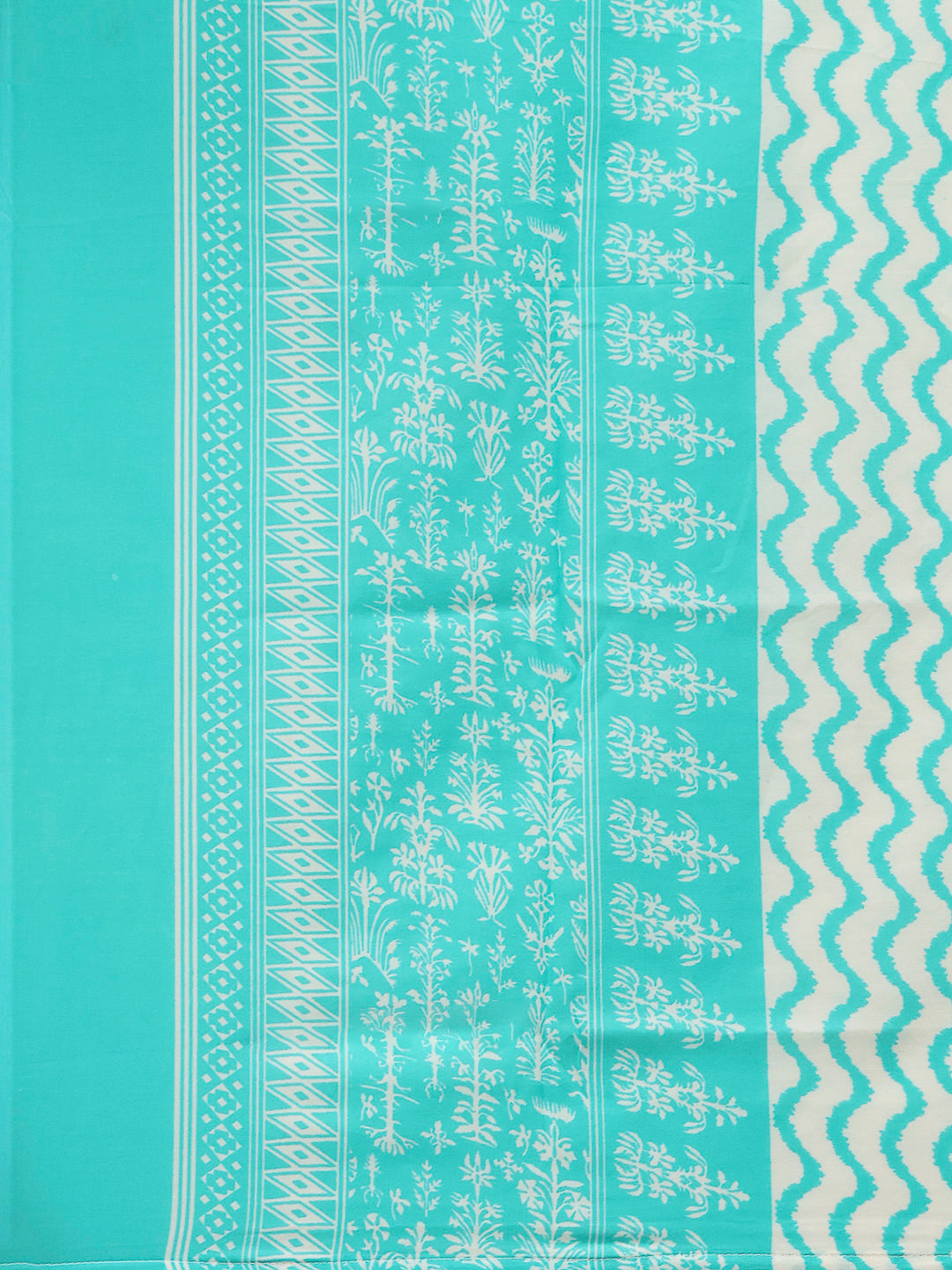 Printed Cotton Blend Kurta With Pants & Dupatta