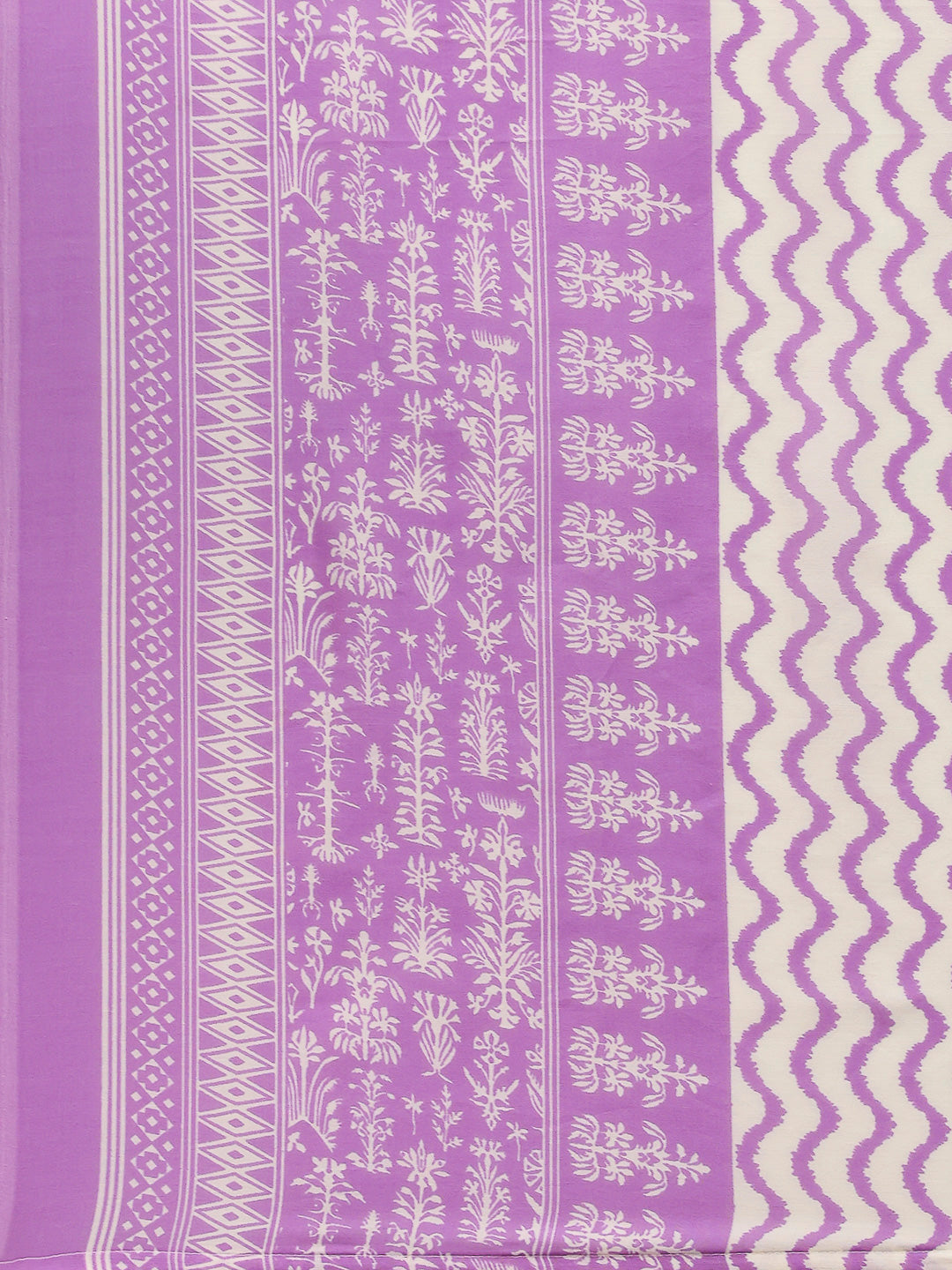 Printed Cotton Blend Kurta With Pants & Dupatta