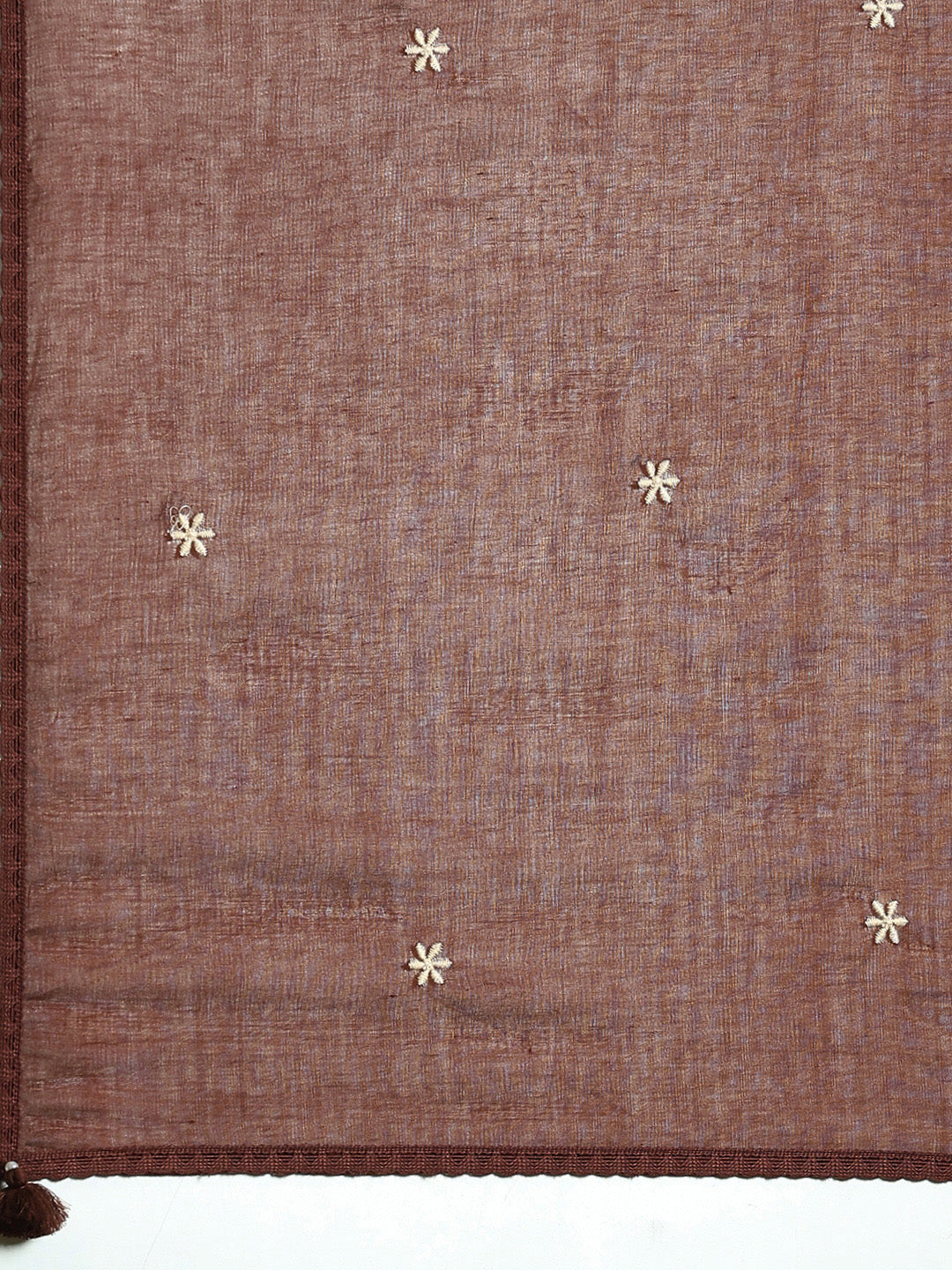 Embroidered Cotton Kurta With Pant &amp; Dupatta