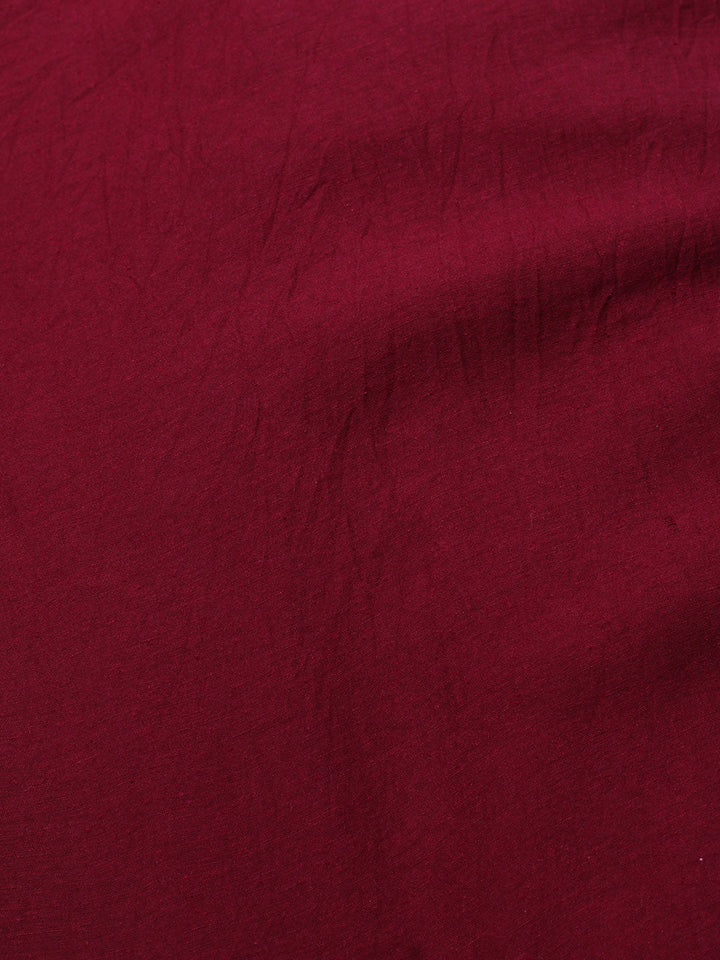 Printed Tussar Unstitched Kurta With Pant &amp; Dupatta
