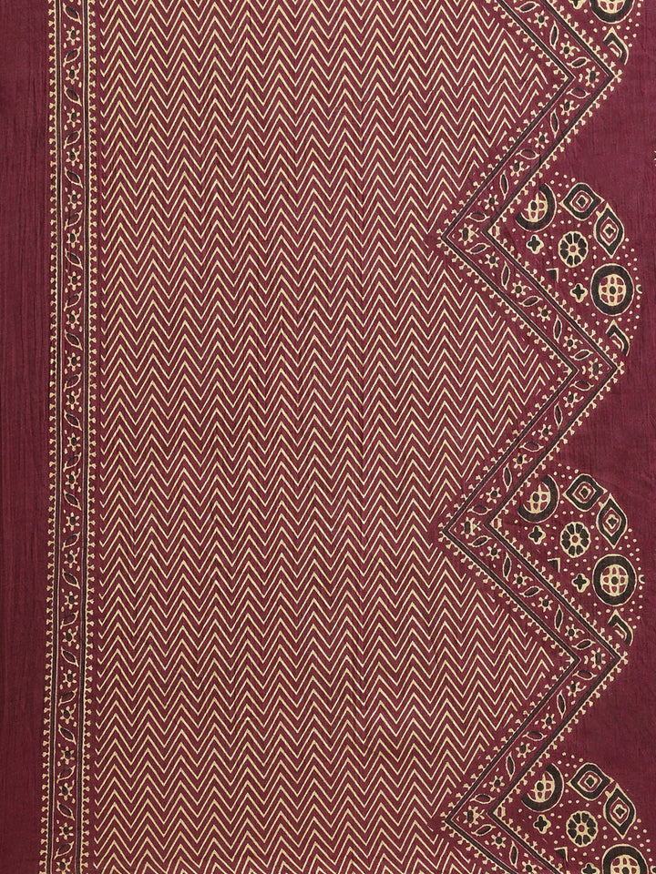 Printed Cotton Kurta With Pant &amp; Dupatta