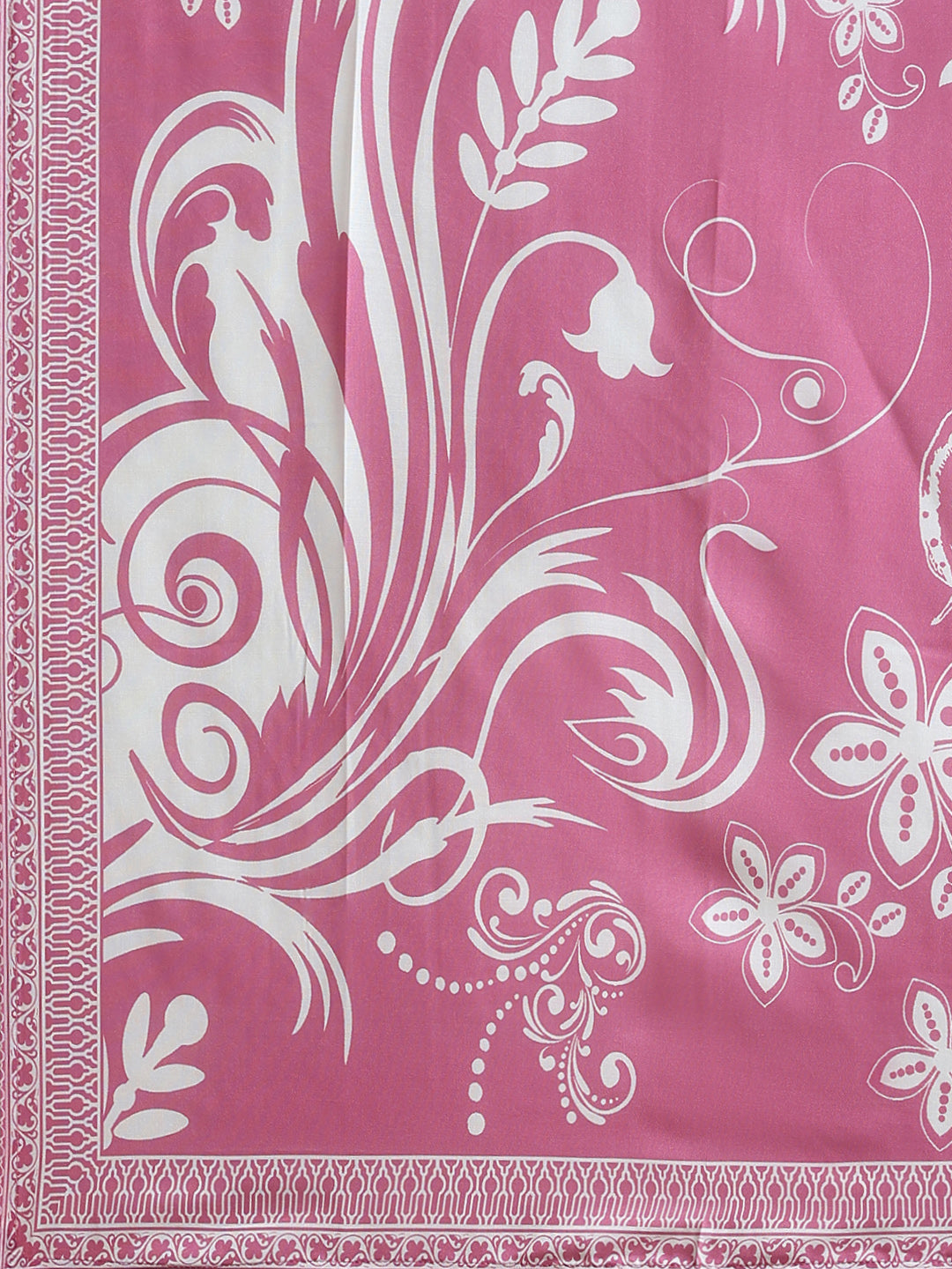 Embroidered Cotton Kurta With Pant &amp; Dupatta
