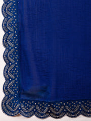 Stone Work Chinon Saree