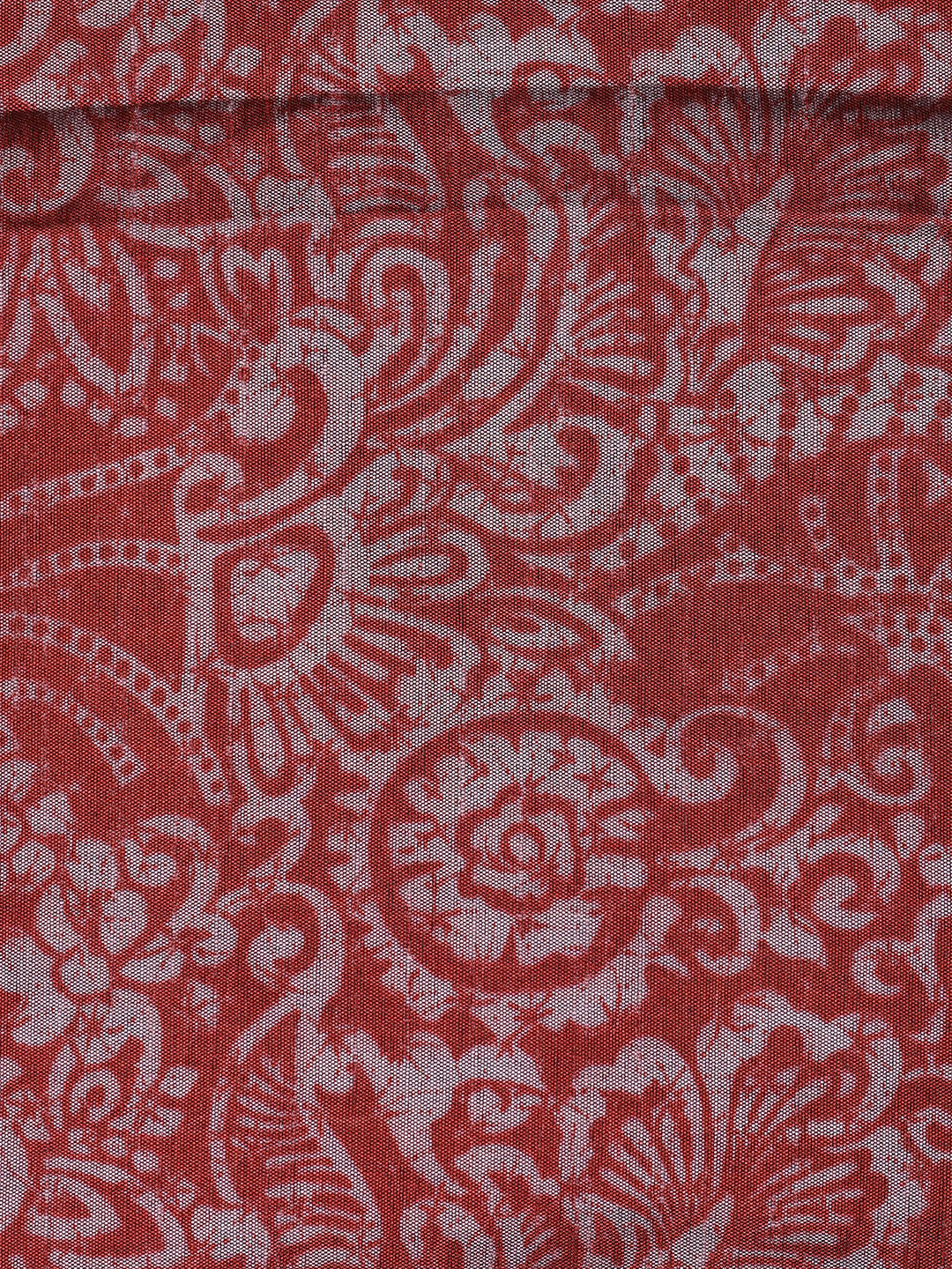 Printed Chanderi Unstitched Suit With Dupatta