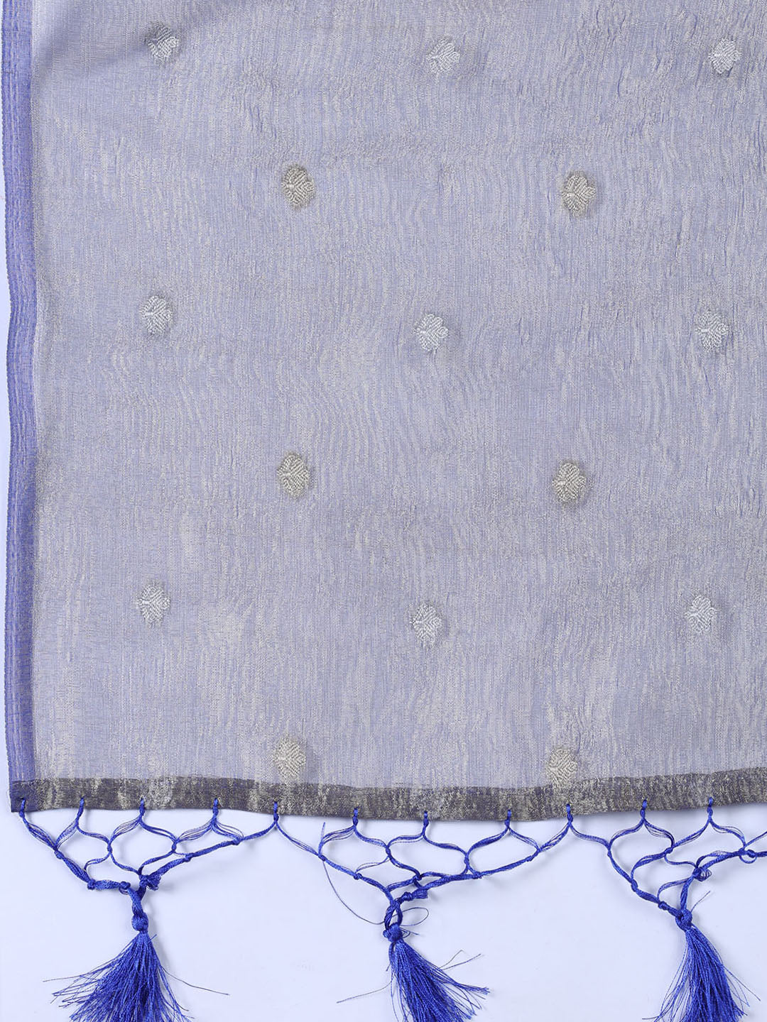 Neck Embroidered Tissue Unstitched Suit With Dupatta